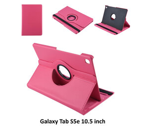 Tablet Housse Samsung Galaxy Tab S5e 10.5 inch Rotatif Hot Rose - 2 positions d'observation Tablet Housse Samsung Galaxy Tab S5e 10.5 inch Rotatif Hot Rose - 2 positions d'observation