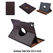 Tablet Housse Samsung Galaxy Tab S5e 10.5 inch Rotatif Marron - 2 positions d'observation Tablet Housse Samsung Galaxy Tab S5e 10.5 inch Rotatif Marron - 2 positions d'observation