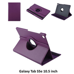 Book Case Tablet Samsung Galaxy Tab S5e 10.5 inch Drehbar Violett -2 Betrachtungspositionen - Kunstleer