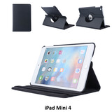 Book Case Tablet Apple iPad Mini 4 Drehbar Schwarz -2 Betrachtungspositionen - Kunstleer Book Case Tablet Apple iPad Mini 4 Drehbar Schwarz -2 Betrachtungspositionen - Kunstleer