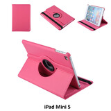 Book Case Tablet Apple iPad Mini 5 Drehbar Hot Pink -2 Betrachtungspositionen - Kunstleer