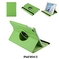 Apple iPad Mini 5 Groen 360 graden draaibare hoes - Book Case Tablethoes
