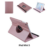 Apple iPad Mini 5 Rose Gold 360 graden draaibare hoes - Book Case Tablethoes