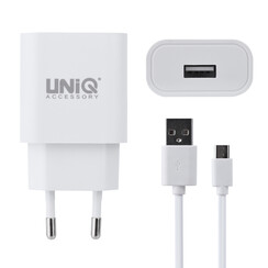 UNIQ Accessory Qualcomm 2.0 Quick  travel charger - Micro USB Wit (CE)