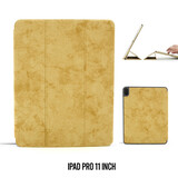Book Case Tablet Apple iPad Pro 11 inch Smart Case Braun -Marmor - Kunstleer