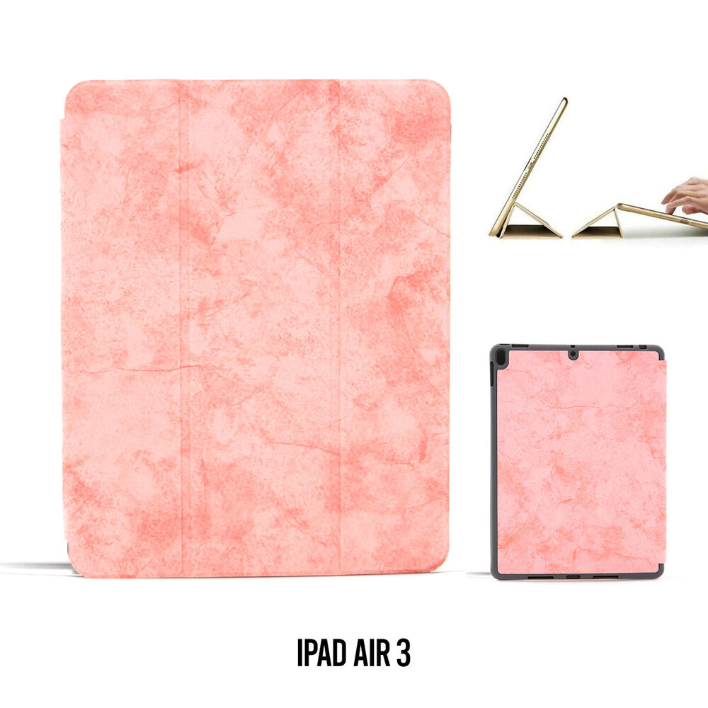 Apple iPad Air 3 Roze - Smart Case - Book Case Tablethoes Apple iPad Air 3 Roze - Smart Case - Book Case Tablethoes