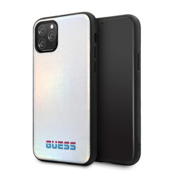 Apple iPhone 11 Pro Guess Back cover coque Iridescent Argent - original