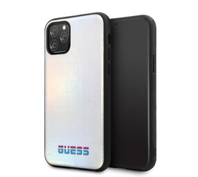 Guess Apple iPhone 11 Pro Guess Back cover coque Iridescent Argent - original Guess Apple iPhone 11 Pro Guess Back cover coque Iridescent Argent - original
