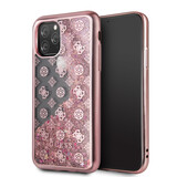Guess Apple iPhone 11 Pro Guess Back cover coque Glitter Rose Or - 4G Peony Guess Apple iPhone 11 Pro Guess Back cover coque Glitter Rose Or - 4G Peony
