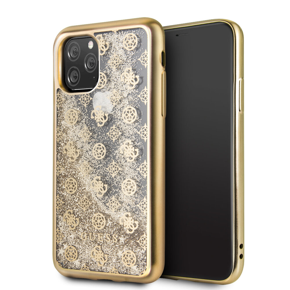 Guess Apple iPhone 11 Pro Guess Back cover coque Glitter Or - 4G Peony Guess Apple iPhone 11 Pro Guess Back cover coque Glitter Or - 4G Peony