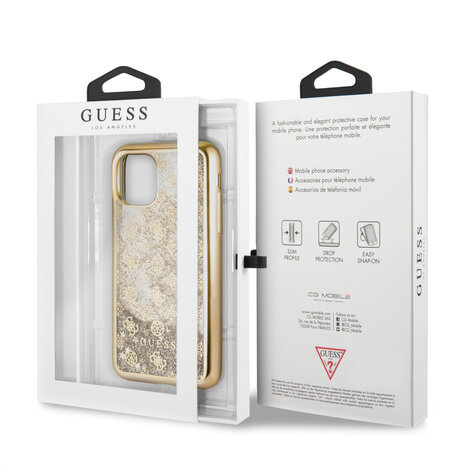 Guess Apple iPhone 11 Pro Guess Back cover coque Glitter Or - 4G Peony Guess Apple iPhone 11 Pro Guess Back cover coque Glitter Or - 4G Peony