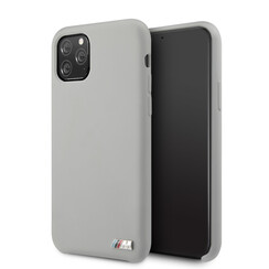 Apple iPhone 11 Pro BMW Back-Cover hul Silicone Grau -Logo M - TPU;kunstleder
