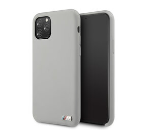 BMW Apple iPhone 11 Pro BMW Back-Cover hul Silicone Grau -Logo M - TPU;kunstleder