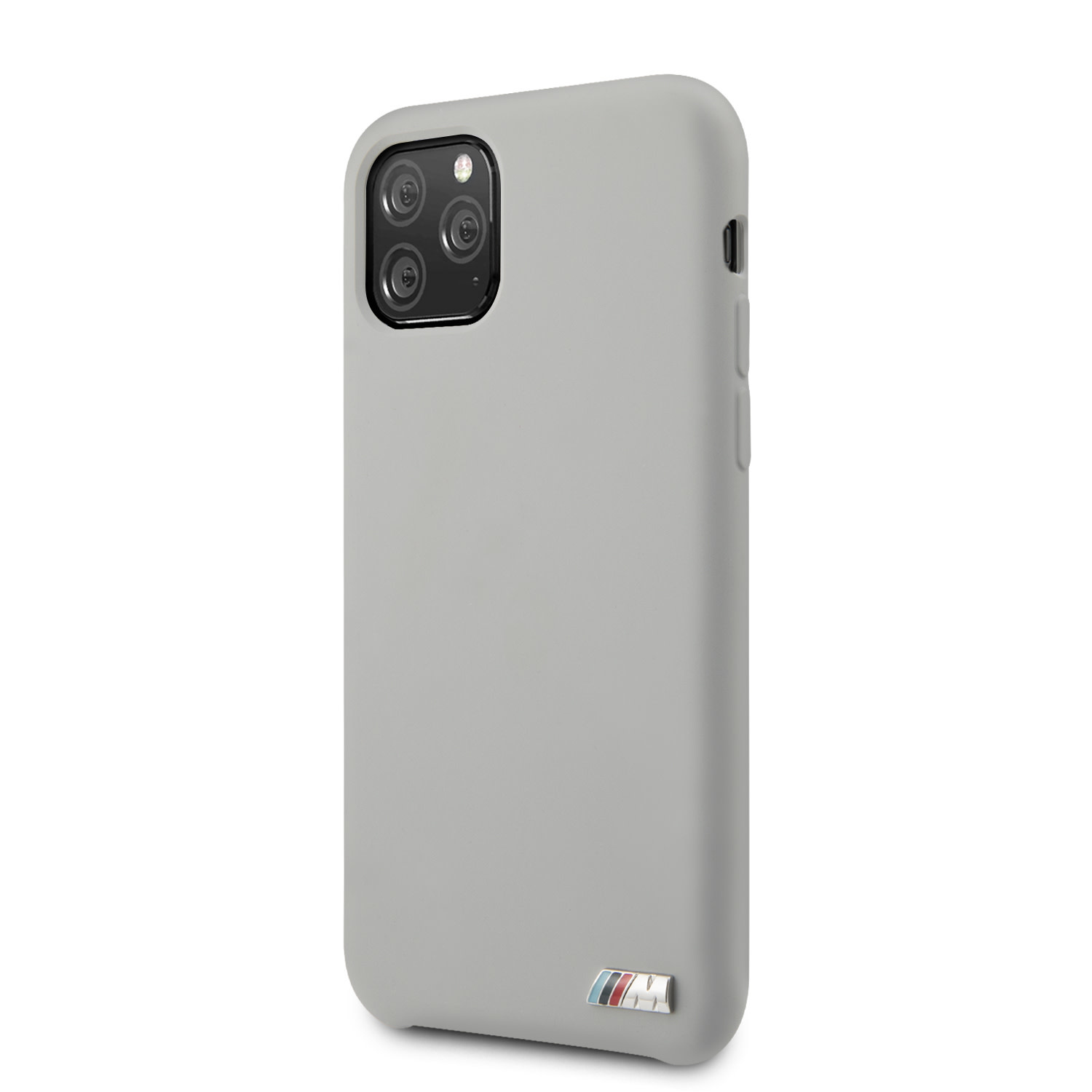 BMW Apple iPhone 11 Pro Max Grijs BMW Backcover hoesje Silicone - Logo M - BMHCN65MSILGR, foto 2 van 4