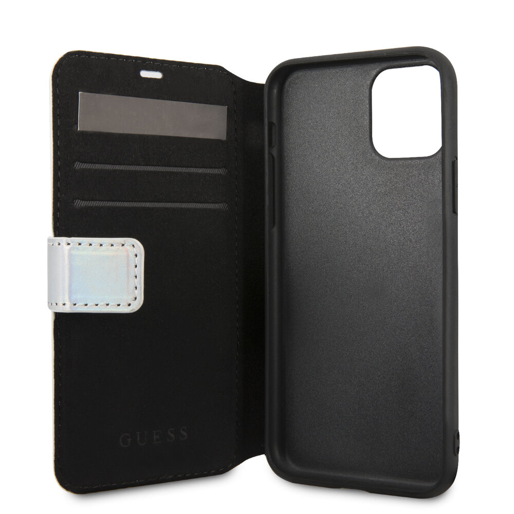 Guess Apple iPhone 11 Pro Max Guess Book type case Iridescent Silver for iPhone 11 Pro Max original Guess Apple iPhone 11 Pro Max Guess Book type case Iridescent Silver for iPhone 11 Pro Max original