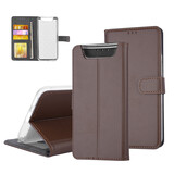 Samsung Galaxy A80 Book type housse Titulaire de la carte Marron - Fermeture magnétique Samsung Galaxy A80 Book type housse Titulaire de la carte Marron - Fermeture magnétique