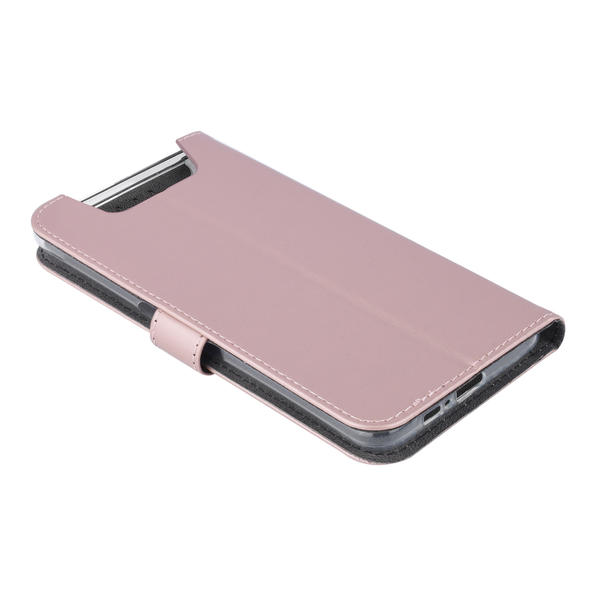 Rose Gold hoesje Samsung Galaxy A80 - Book Case - Pasjeshouder - Magneetsluiting (A805F), foto 6 van 6