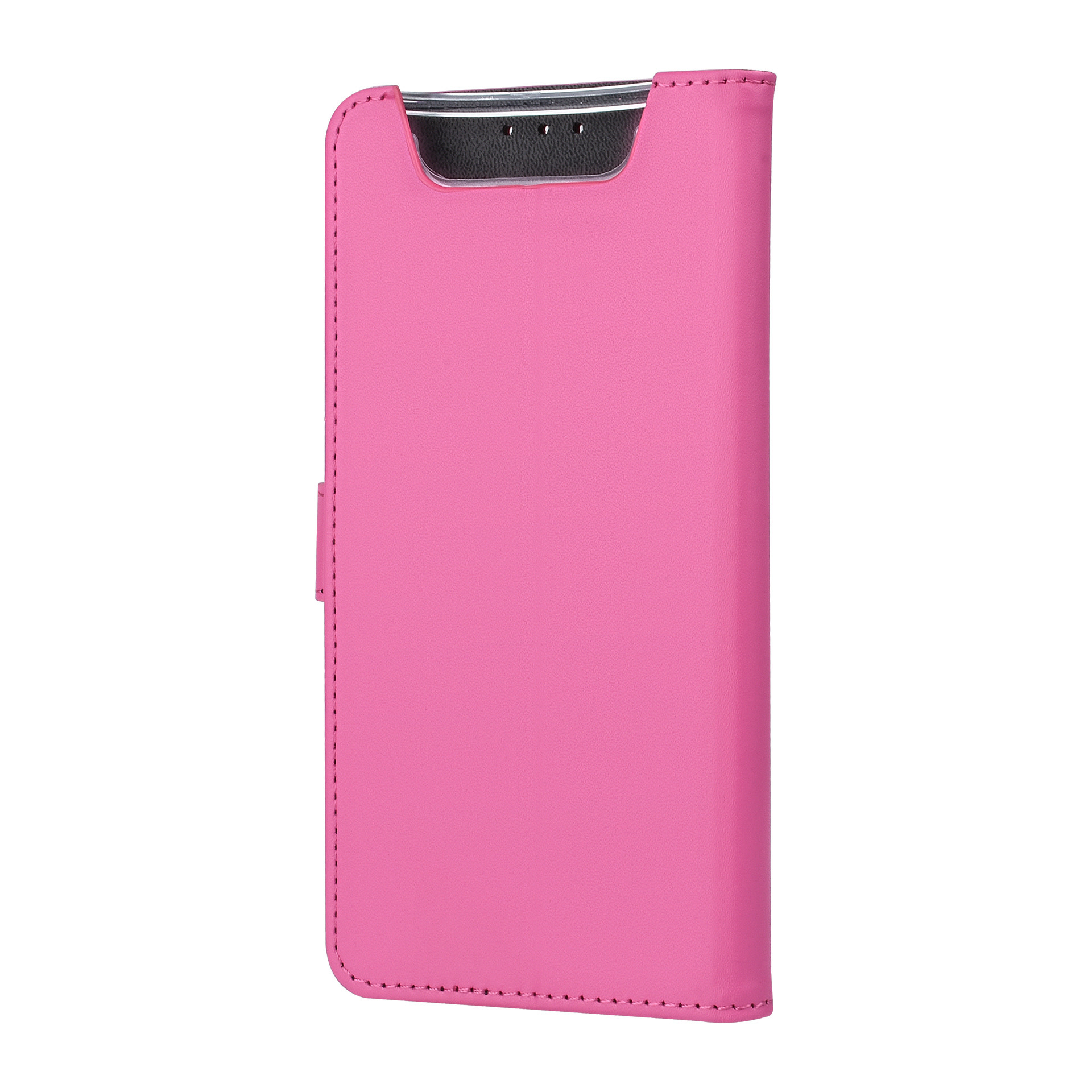 Felroze hoesje Samsung Galaxy A80 - Book Case - Pasjeshouder - Magneetsluiting (A805F), foto 4 van 6