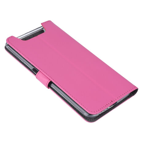 Samsung Galaxy A80 Book type case Card holder Hot Pink - Magnetic closure Samsung Galaxy A80 Book type case Card holder Hot Pink - Magnetic closure