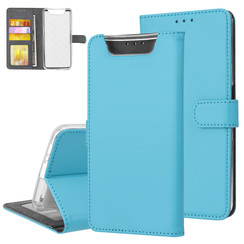 Samsung Galaxy A80 Book type housse Titulaire de la carte Bleu - Fermeture magnétique