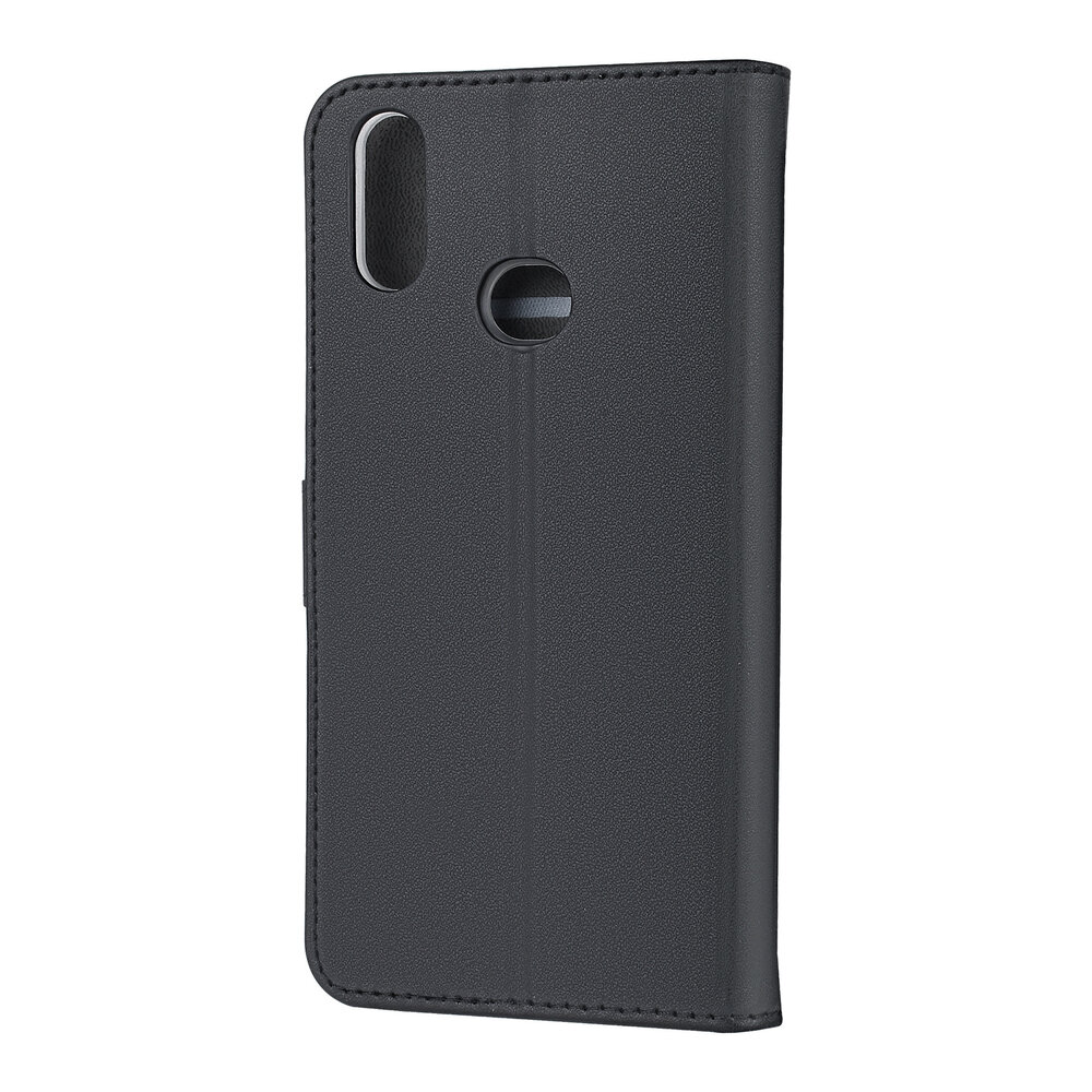 Samsung Galaxy A10s Book type housse Titulaire de la carte Noir - Fermeture magnétique Samsung Galaxy A10s Book type housse Titulaire de la carte Noir - Fermeture magnétique