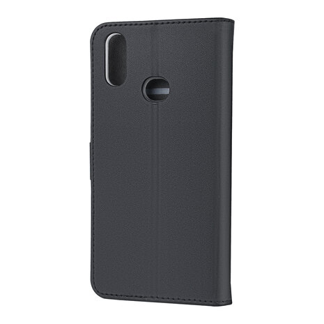 Samsung Galaxy A10s Book type housse Titulaire de la carte Noir - Fermeture magnétique Samsung Galaxy A10s Book type housse Titulaire de la carte Noir - Fermeture magnétique