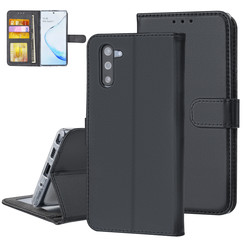 Samsung Galaxy Note 10 Book-Case hul Kartenhalter Schwarz - Magnetverschluss