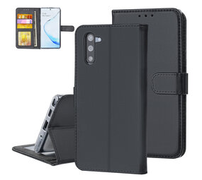Samsung Galaxy Note 10 Book type housse Titulaire de la carte Noir - Fermeture magnétique Samsung Galaxy Note 10 Book type housse Titulaire de la carte Noir - Fermeture magnétique