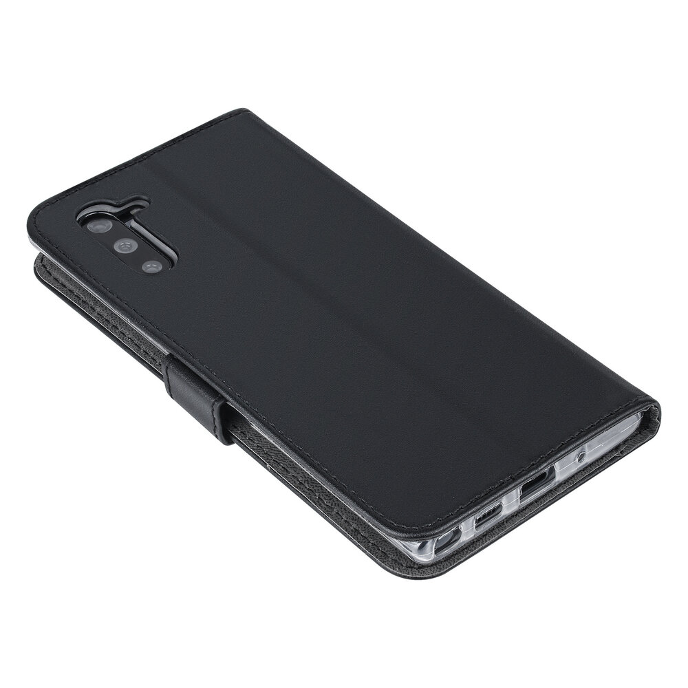 Zwart hoesje Samsung Galaxy Note 10 - Book Case - Pasjeshouder - Magneetsluiting (N970F) Zwart hoesje Samsung Galaxy Note 10 - Book Case - Pasjeshouder - Magneetsluiting (N970F)