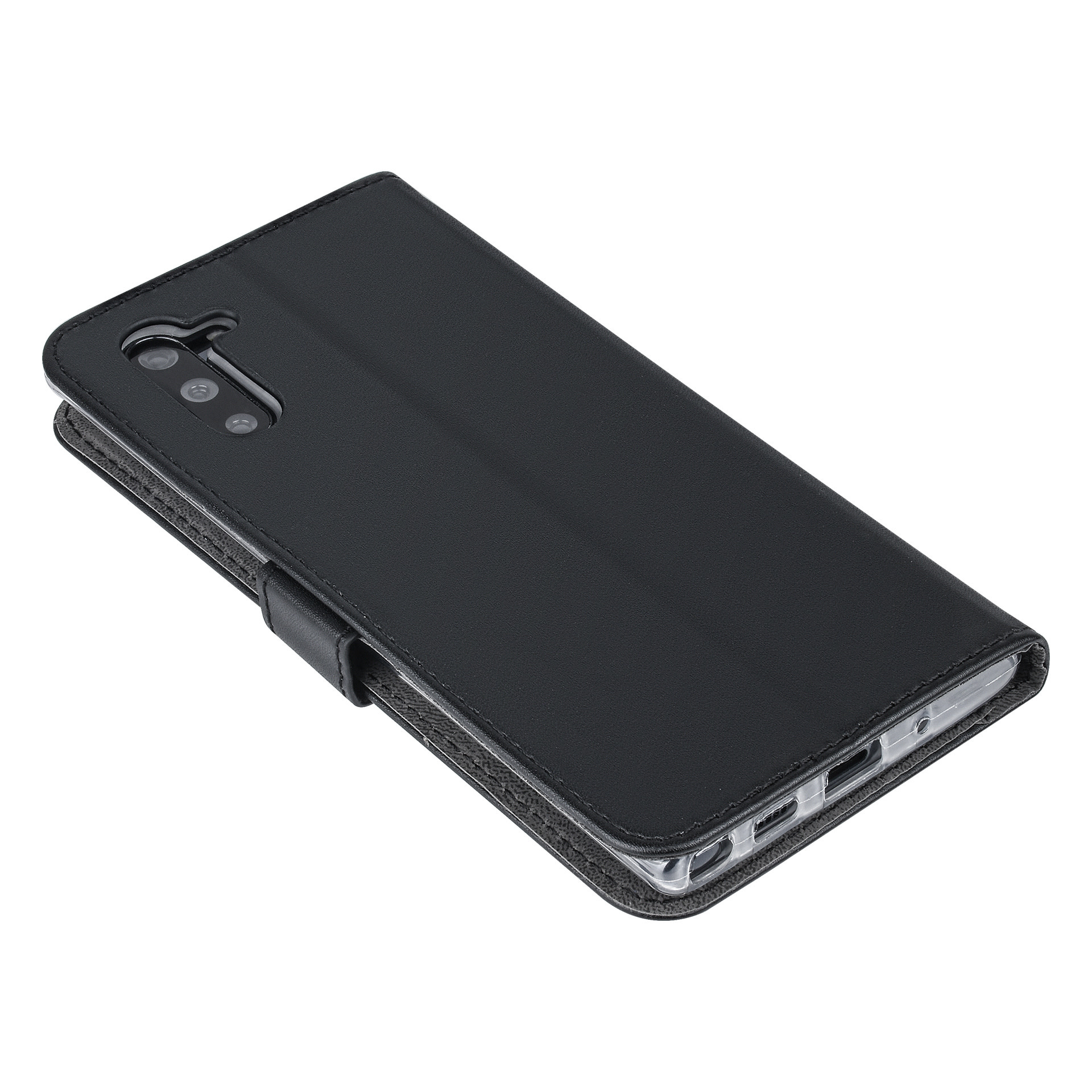 Zwart hoesje Samsung Galaxy Note 10 - Book Case - Pasjeshouder - Magneetsluiting (N970F), foto 6 van 6