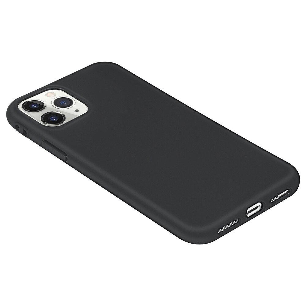Apple iPhone 11 Pro Back cover coque Silicone Noir - Soft Touch