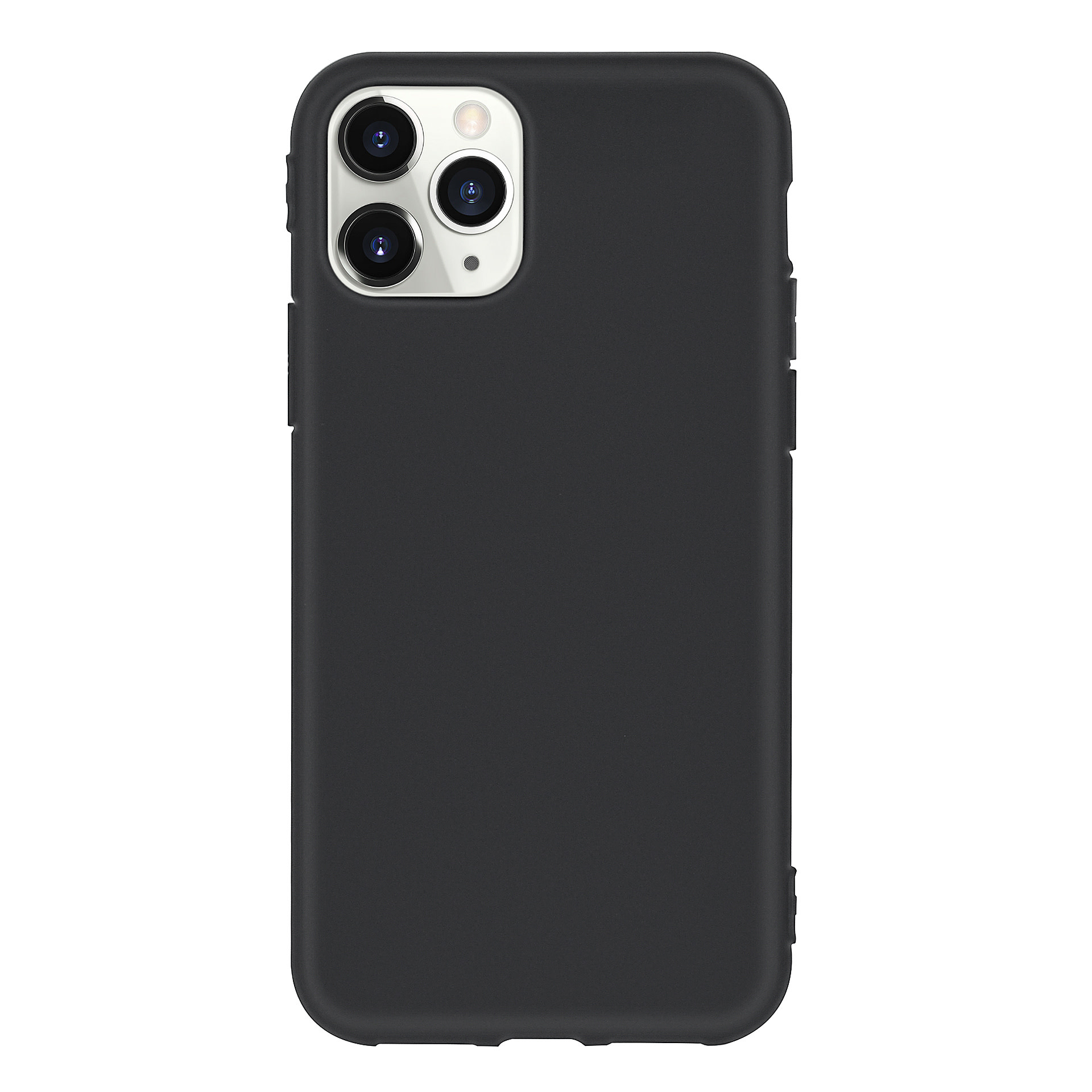 Apple iPhone 11 Pro Zwart Backcover hoesje Silicone - Soft Touch, foto 3 van 3