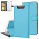 Samsung Galaxy A80 Book type case Card holder Blue - Magnetic closure Samsung Galaxy A80 Book type case Card holder Blue - Magnetic closure