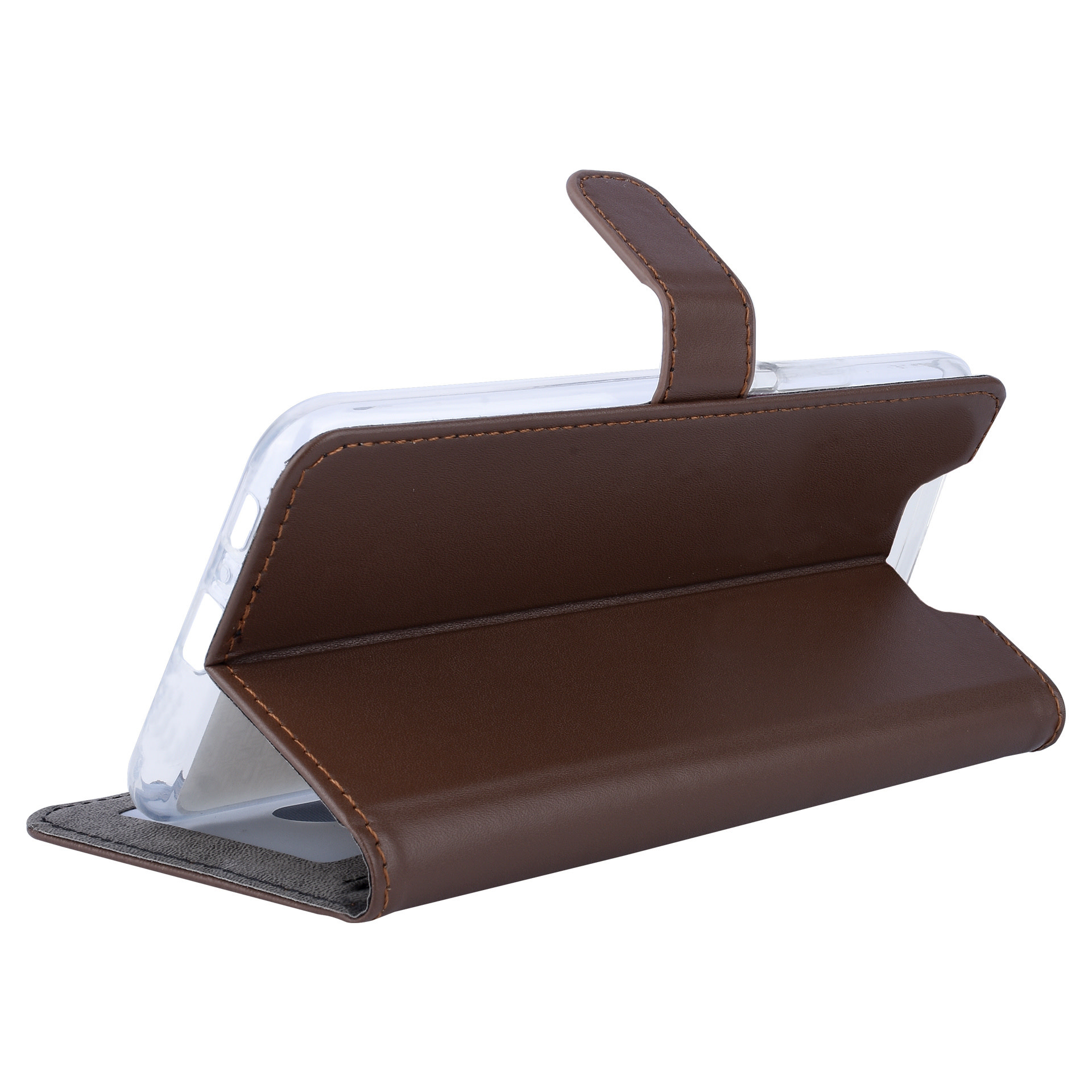 Bruin hoesje Samsung Galaxy A80 - Book Case - Pasjeshouder - Magneetsluiting (A805F), foto 5 van 6