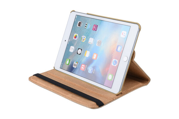 Tablet Housse Apple iPad Mini 5 Rotatif Or - 2 positions d'observation Tablet Housse Apple iPad Mini 5 Rotatif Or - 2 positions d'observation