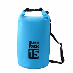 Wasserdichter Packsack 15 Liter - Blau