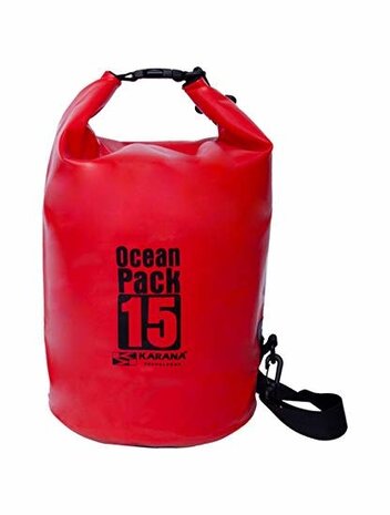 Waterproof drying bag 15 liters - Red