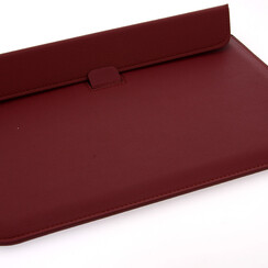 Universeel 11.6 inch Rood Insteek hoesje Hard - Slim - Kunstleer
