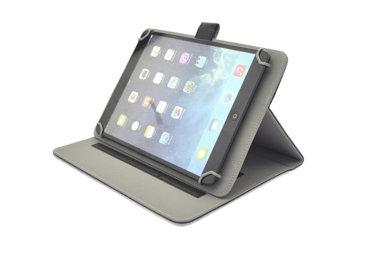 8- inch Universeel tablet/laptop Universeel Pasjeshouder Zwart Booktype hoesje - Magneetsluiting - Kunststof; 8- inch Universeel tablet/laptop Universeel Pasjeshouder Zwart Booktype hoesje - Magneetsluiting - Kunststof;