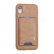 UNIQ Accessory UNIQ Accessory Apple iPhone XR Brown Back cover case - Card holder UNIQ Accessory UNIQ Accessory Apple iPhone XR Brown Back cover case - Card holder