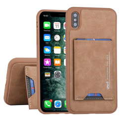 UNIQ Accessory Apple iPhone Xs Max Back-Cover hul Braun - Kartenhalter