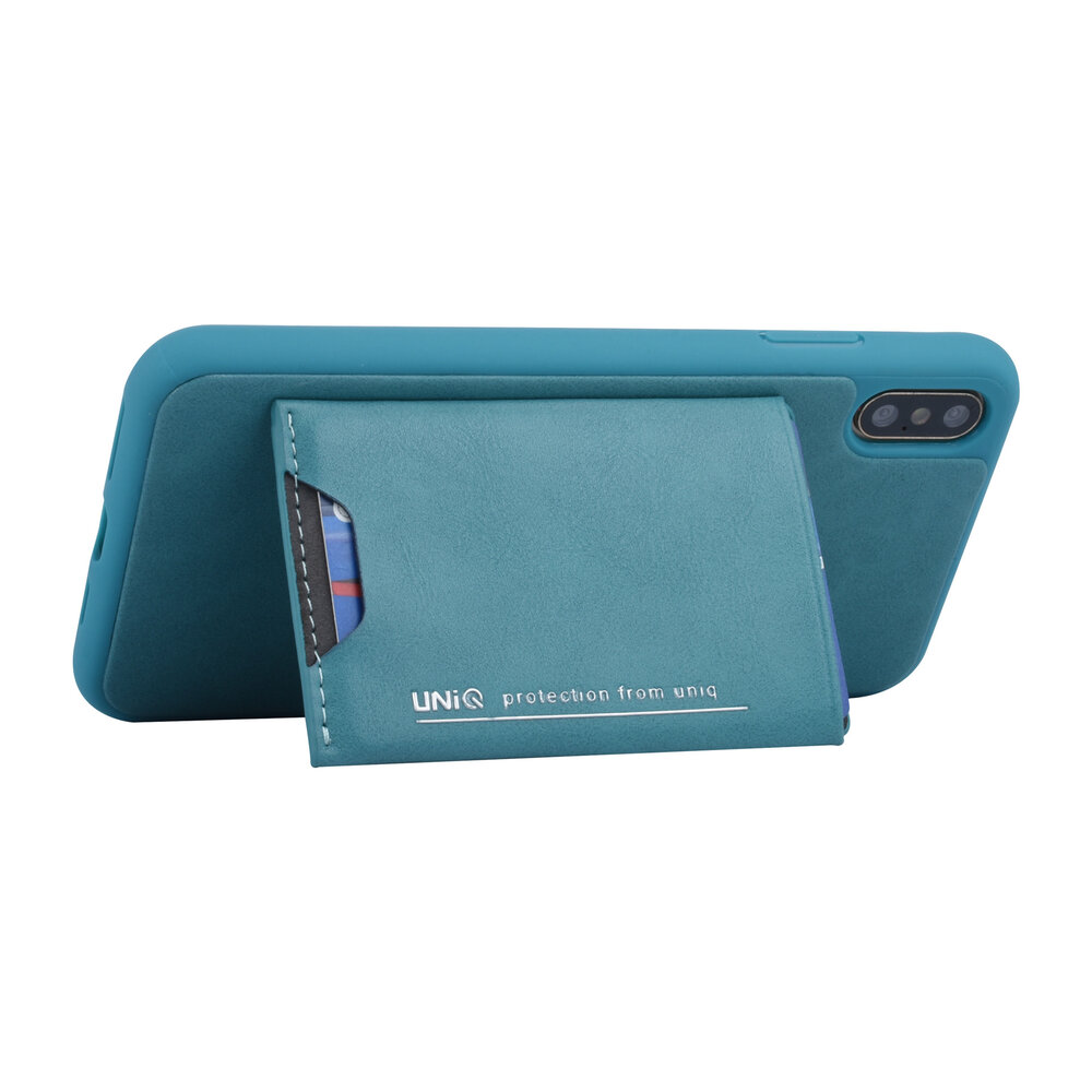 UNIQ Accessory UNIQ Accessory Apple iPhone Xs Max Green Back cover case - Card holder UNIQ Accessory UNIQ Accessory Apple iPhone Xs Max Green Back cover case - Card holder