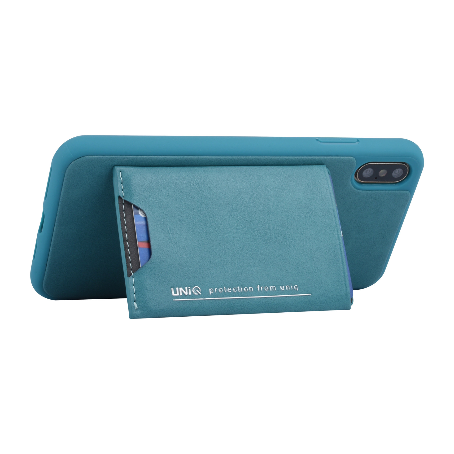 UNIQ Accessory UNIQ Accessory Apple iPhone Xs Max Groen Backcover hoesje Pasjeshouder, foto 2 van 6