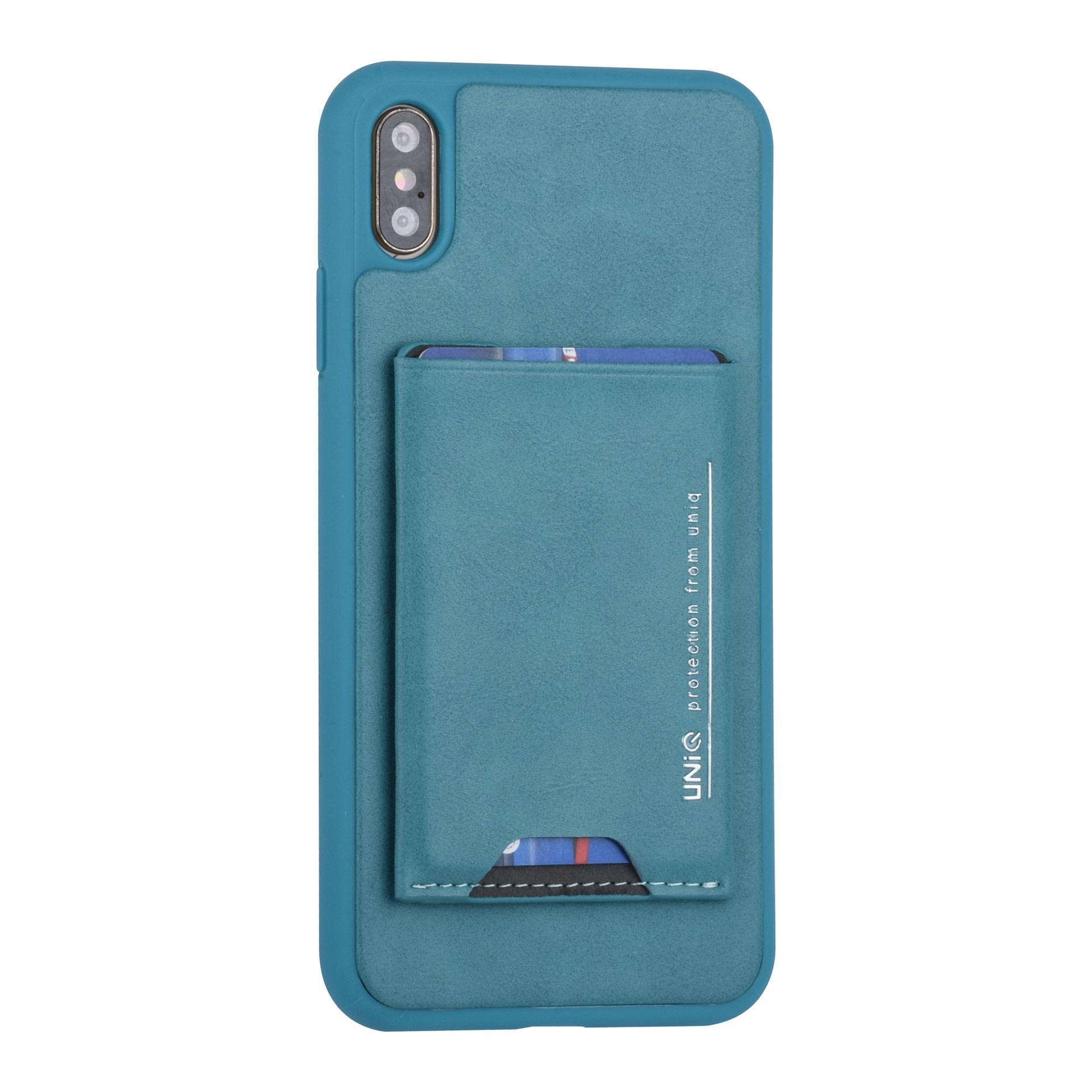UNIQ Accessory UNIQ Accessory Apple iPhone Xs Max Groen Backcover hoesje Pasjeshouder, foto 5 van 6