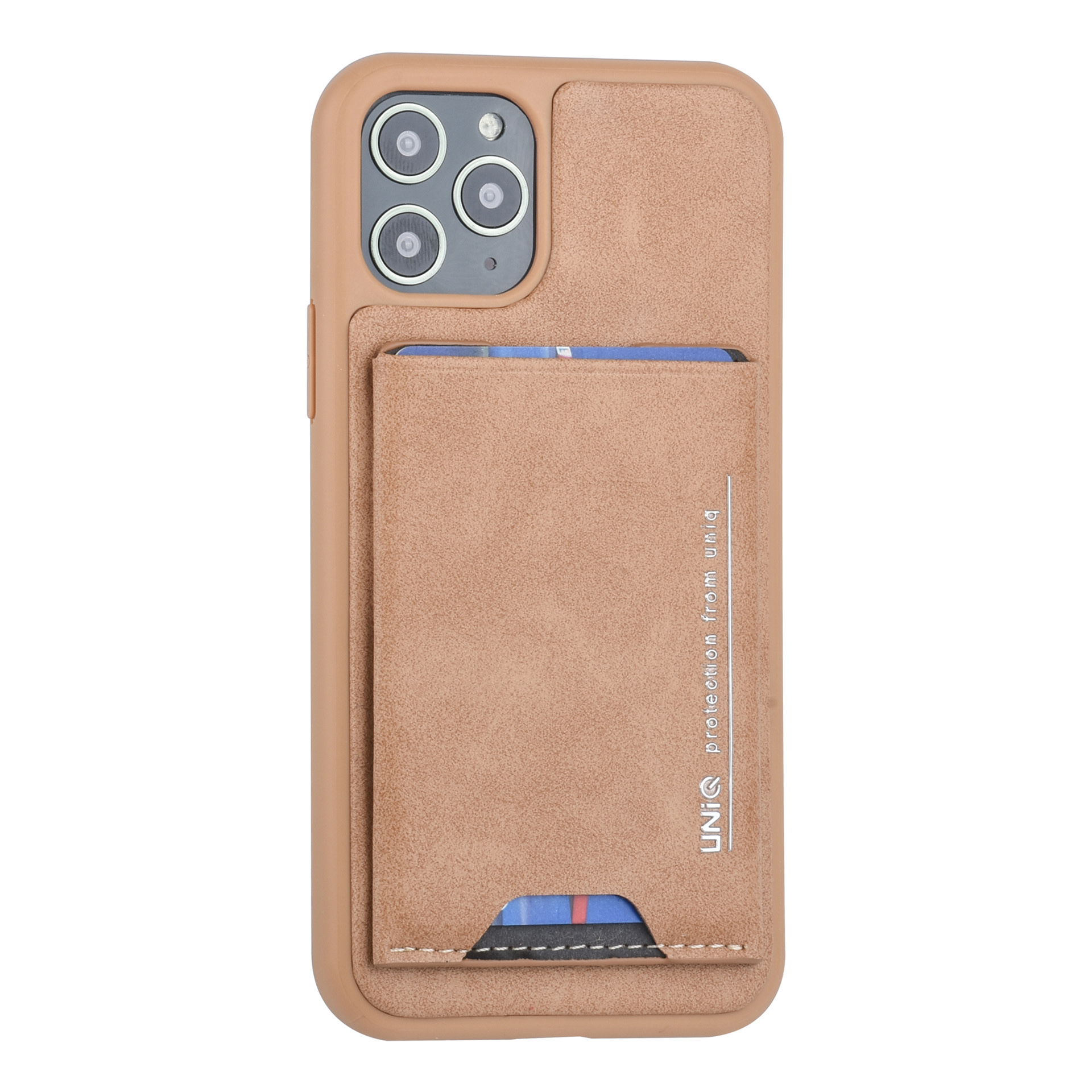 UNIQ Accessory UNIQ Accessory Apple iPhone 11 Pro Bruin Backcover hoesje Pasjeshouder, foto 5 van 6