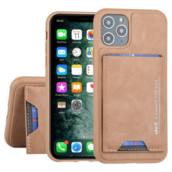UNIQ Accessory Apple iPhone 11 Pro Bruin Backcover hoesje Pasjeshouder