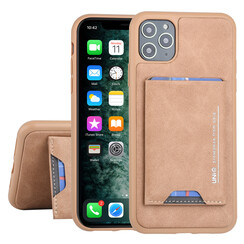 UNIQ Accessory Apple iPhone 11 Pro Max Bruin Backcover hoesje Pasjeshouder
