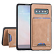 UNIQ Accessory UNIQ Accessory Samsung Galaxy S10 Bruin Backcover hoesje Pasjeshouder UNIQ Accessory UNIQ Accessory Samsung Galaxy S10 Bruin Backcover hoesje Pasjeshouder