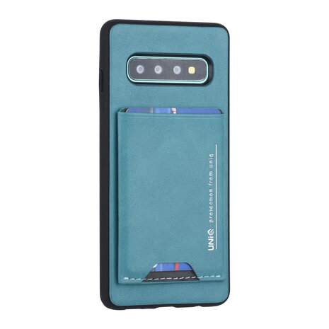 UNIQ Accessory UNIQ Accessory Samsung Galaxy S10 Back-Cover hul Grün - Kartenhalter UNIQ Accessory UNIQ Accessory Samsung Galaxy S10 Back-Cover hul Grün - Kartenhalter