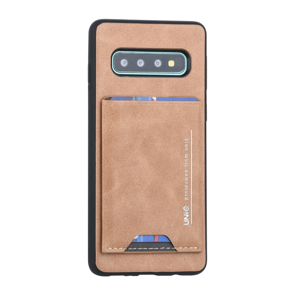 UNIQ Accessory UNIQ Accessory Samsung Galaxy S10 Plus Brown Back cover case - Card holder UNIQ Accessory UNIQ Accessory Samsung Galaxy S10 Plus Brown Back cover case - Card holder